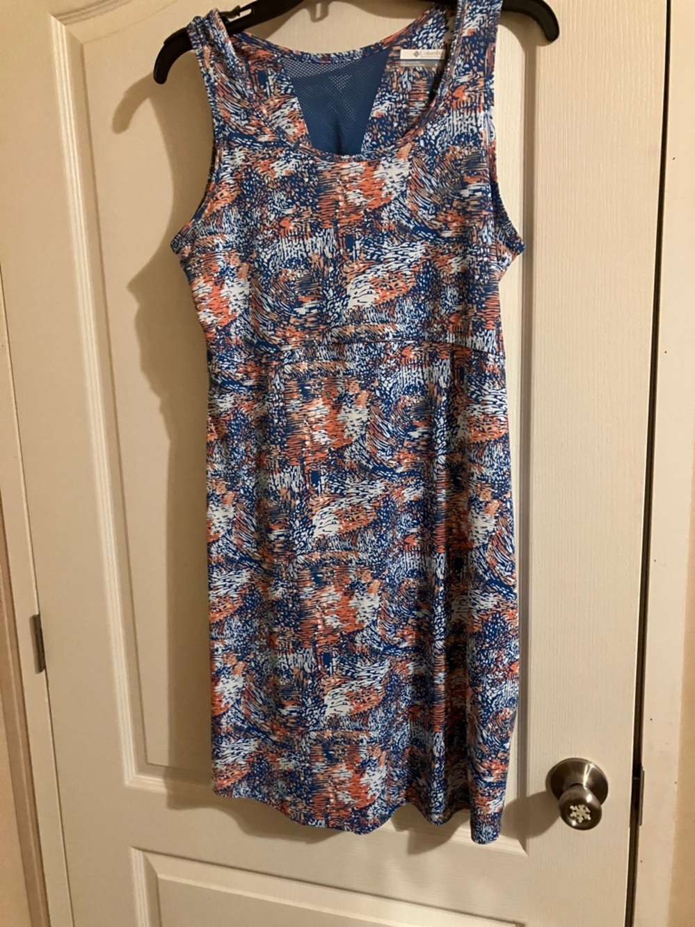 Columbia Women's Navy & Coral Abstract Tank Dress